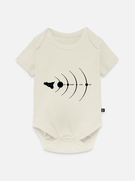 Sizilien, Universum - Baby Premium Kurzarmbody - Naturweiß