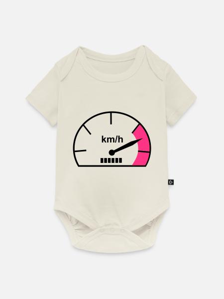 Tacho - Baby Premium Kurzarmbody - Naturweiß