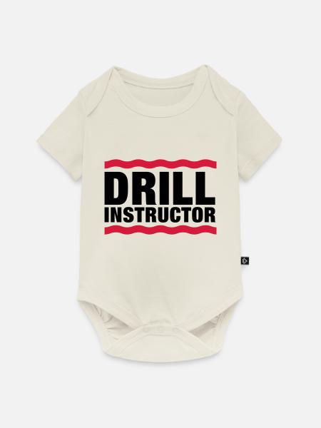 drill_instructor__f2 - Baby Premium Kurzarmbody - Naturweiß