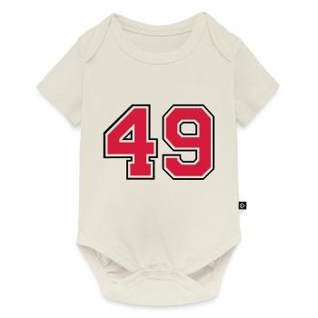 49__f2 - Baby Premium short-sleeve bodysuit - off white - Front