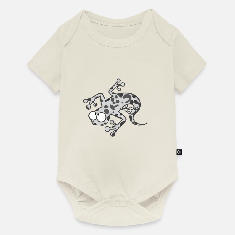 Eidechse - Baby Premium Kurzarmbody - Naturweiß