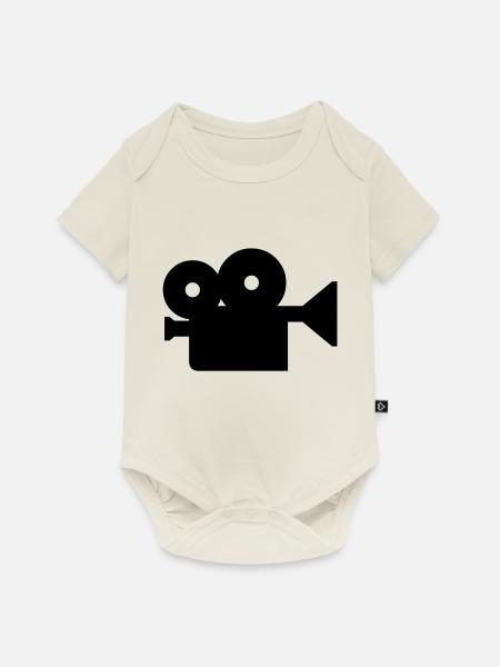 kamera foto - Baby Premium Kurzarmbody - Naturweiß