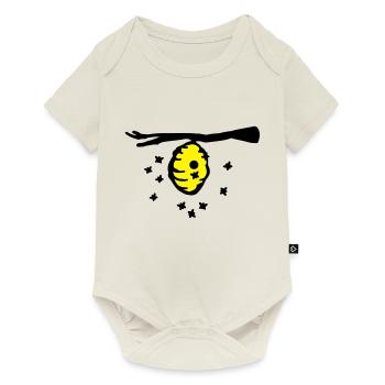 bienen_nest_a2 - Body à manches courtes Premium Bébé - blanc cassé - Devant