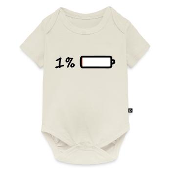 1 % batterie - Body à manches courtes Premium Bébé - blanc cassé - Devant