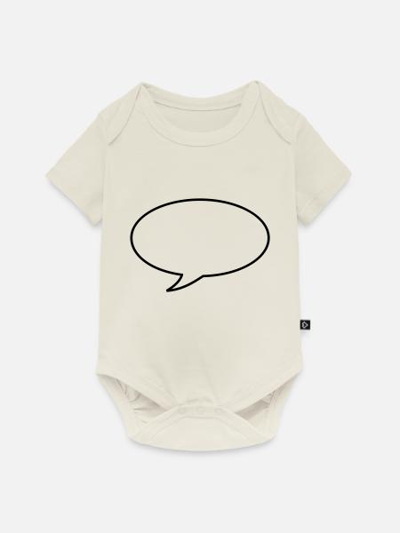 bubble - Baby Premium Kurzarmbody - Naturweiß