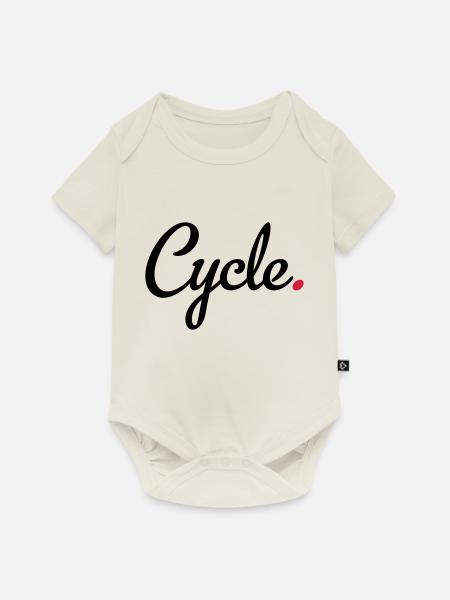 Radsport - Baby Premium Kurzarmbody - Naturweiß