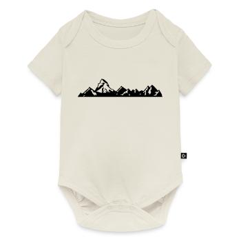 Suisse - Matterhorn - Zermatt - montagnes suisses - Body à manches courtes Premium Bébé - blanc cassé - Devant