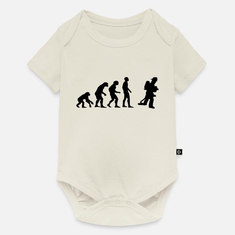 evolution Feuerwehrmann - Baby Premium Kurzarmbody - Naturweiß