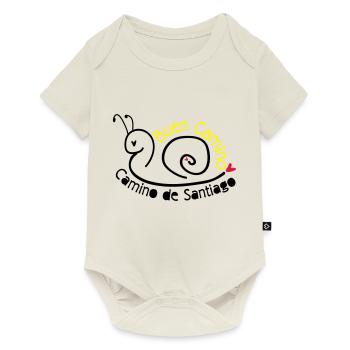 Camino de Santiago escargot - Body à manches courtes Premium Bébé - blanc cassé - Devant
