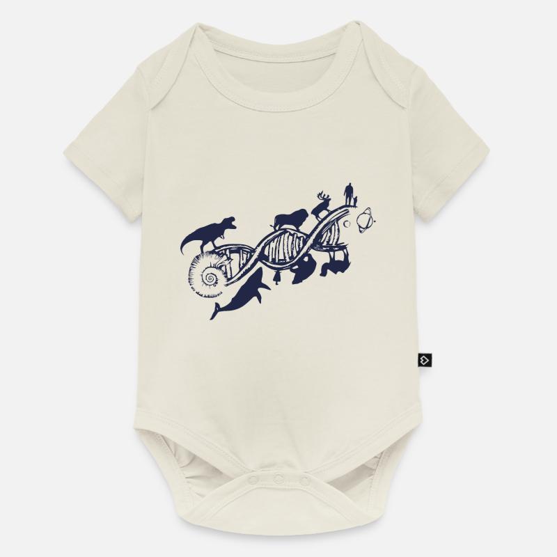évolution - Body à manches courtes Premium Bébé - blanc cassé
