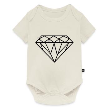 Diamond - Baby Premium short-sleeve bodysuit - off white - Front
