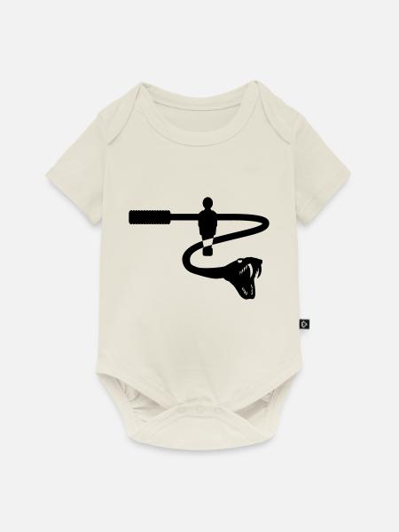 Tischfussball - Baby Premium Kurzarmbody - Naturweiß