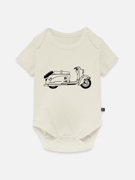 IWL Berliner Roller SR59 - Baby Premium Kurzarmbody - Naturweiß