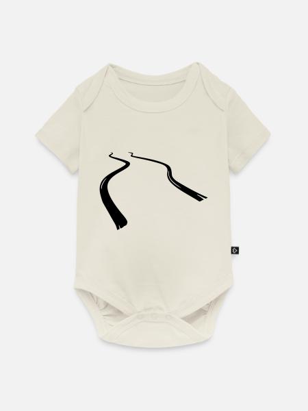 gummiabrieb_skidmarks - Baby Premium Kurzarmbody - Naturweiß