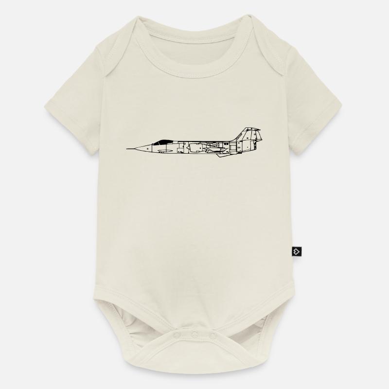 f104_vec_1 de - Baby Premium Kurzarmbody - Naturweiß