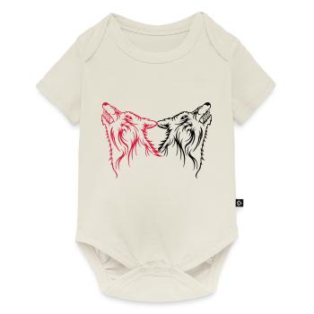 woelfe2 - Baby Premium short-sleeve bodysuit - off white - Front