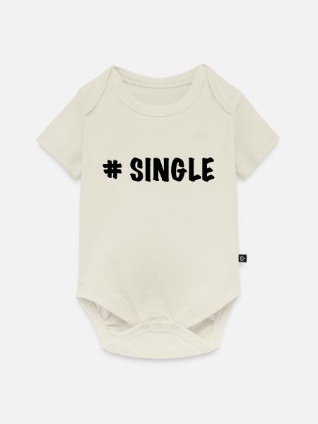 # single - Baby Premium Kurzarmbody - Naturweiß