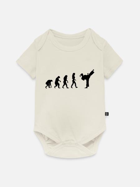 fight evolution frauen - Baby Premium Kurzarmbody - Naturweiß
