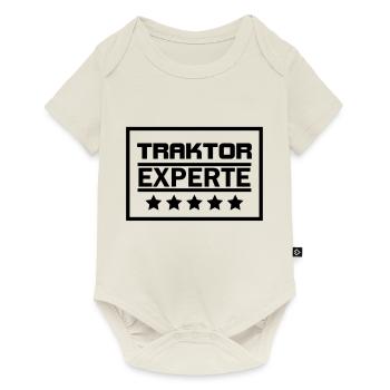 Traktor Experte Landwirt Agraringenieur - Baby Premium Kurzarmbody - Naturweiß - Vorne