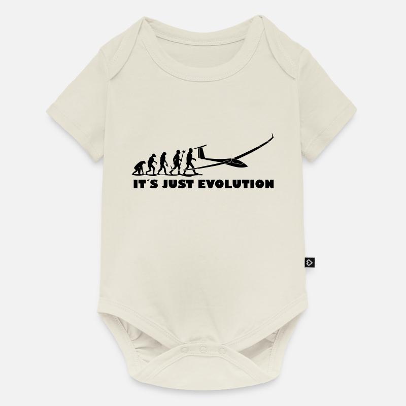 evolution segelfliegen - Baby Premium Kurzarmbody - Naturweiß
