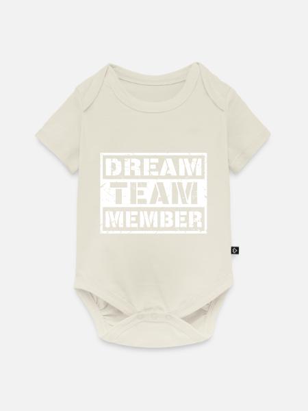 Dream Team Member (Used) - Baby Premium Kurzarmbody - Naturweiß