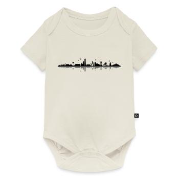Skyline - Küste Sylt - Baby Premium Kurzarmbody - Naturweiß - Vorne