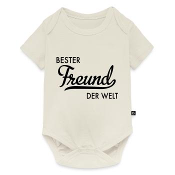 Bester Freund der Welt - Baby Premium Kurzarmbody - Naturweiß - Vorne