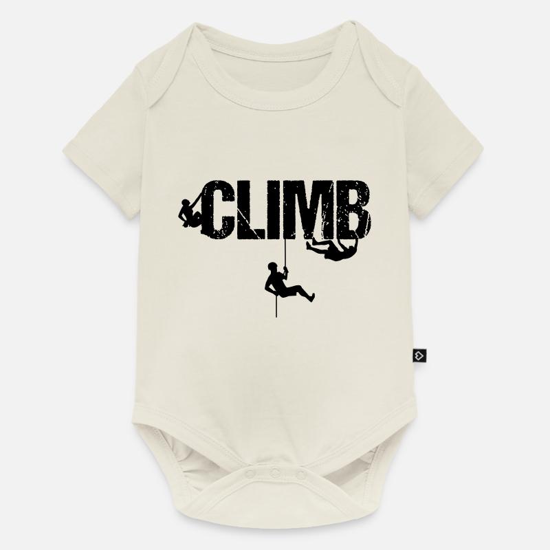 Escalade, sport, escalade, escalade, loisir, bloc - Body à manches courtes Premium Bébé - blanc cassé