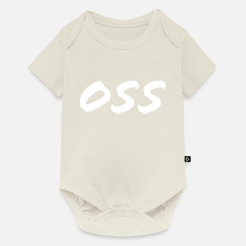 Oss - Body à manches courtes Premium Bébé - blanc cassé