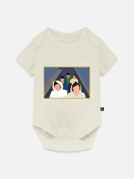 Boys stairs - Baby Premium Kurzarmbody - Naturweiß