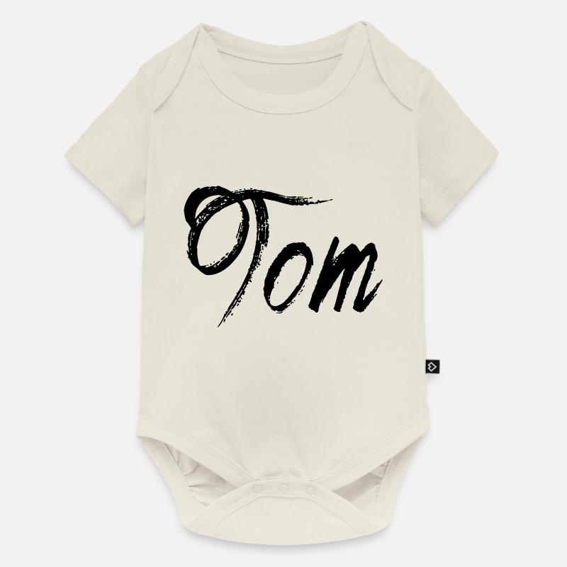 Tom - Body à manches courtes Premium Bébé - blanc cassé