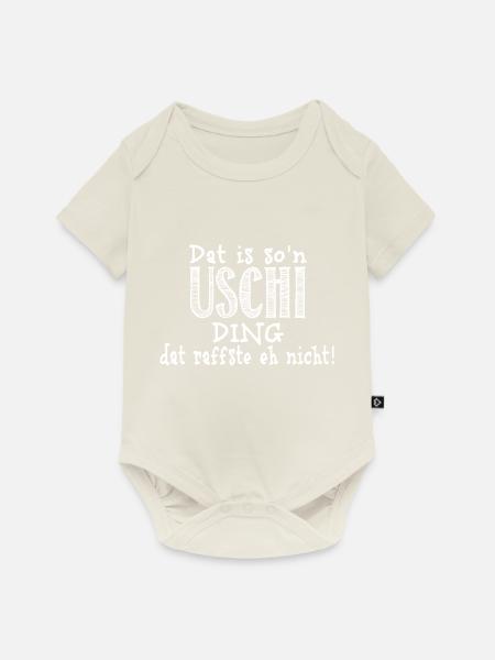 uschi - Baby Premium Kurzarmbody - Naturweiß