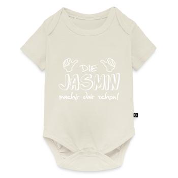 jasmin - Baby Premium Kurzarmbody - Naturweiß - Vorne