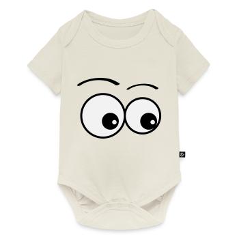 yeux - Body à manches courtes Premium Bébé - blanc cassé - Devant