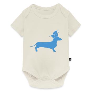 Dackel Alaaf - Baby Premium Kurzarmbody - Naturweiß - Vorne