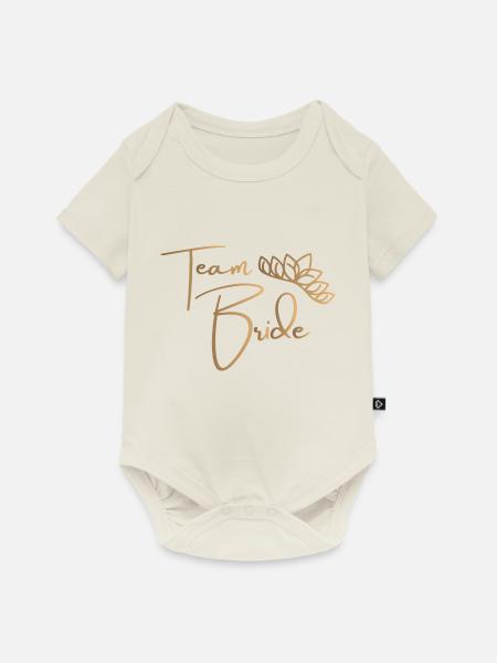 Team Bride - Junggesellenabschied - Baby Premium Kurzarmbody - Naturweiß