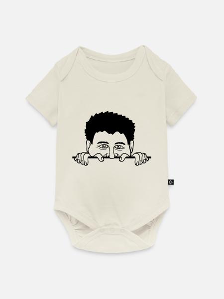 Hinter Mauer Mann - Baby Premium Kurzarmbody - Naturweiß