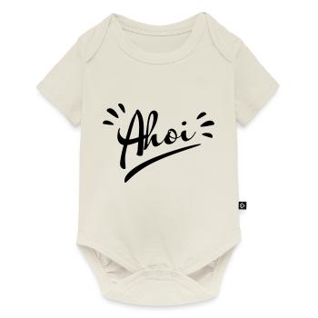Ahoi - Baby Premium Kurzarmbody - Naturweiß - Vorne