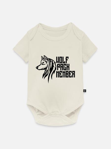 Wolf Pack Member - Baby Premium Kurzarmbody - Naturweiß