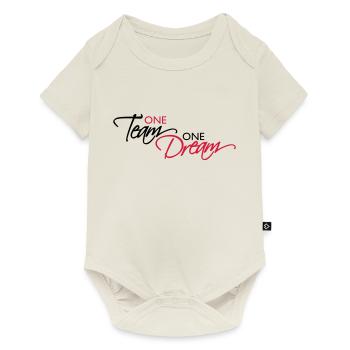 One Team Lettering - Baby Premium short-sleeve bodysuit - off white - Front