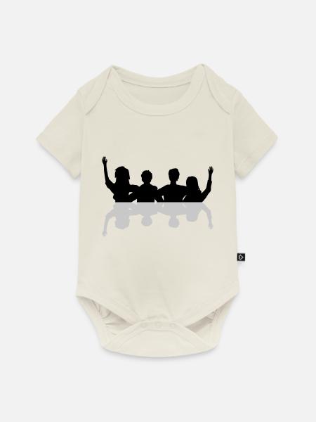 Spiegel Freunde zusammen - Baby Premium Kurzarmbody - Naturweiß