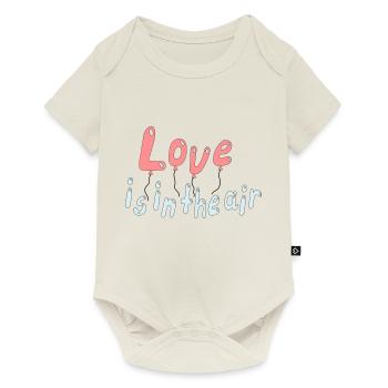 Love is in the air - Baby Premium Kurzarmbody - Naturweiß - Vorne