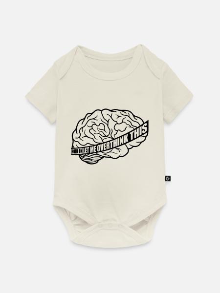 Let me overthink this - Baby Premium Kurzarmbody - Naturweiß