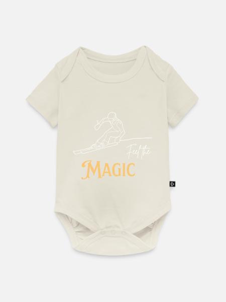 Feel the Magic - Baby Premium Kurzarmbody - Naturweiß
