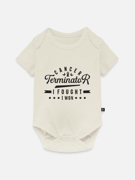 Bewusstsein für Brustkrebs - Baby Premium Kurzarmbody - Naturweiß