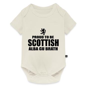Proud to be Scottish - Baby Premium short-sleeve bodysuit - off white - Front