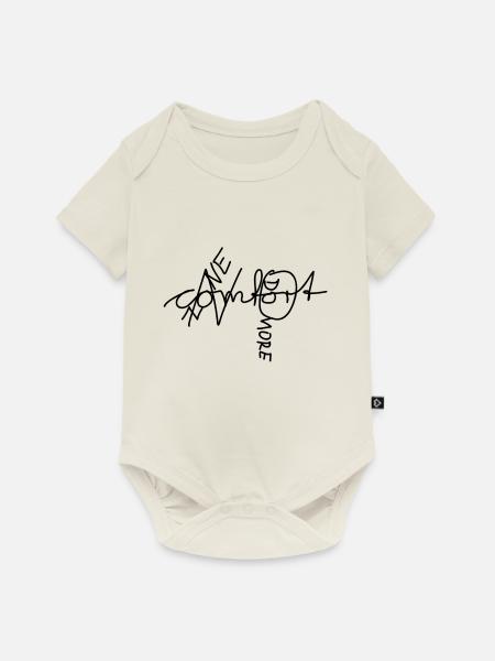 No Comfort Zone Motivationslogo - Baby Premium Kurzarmbody - Naturweiß