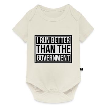 run better than government - Baby Premium short-sleeve bodysuit - off white - Front