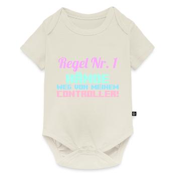 Gaming Zocken Zocker Gamer - Baby Premium Kurzarmbody - Naturweiß - Vorne