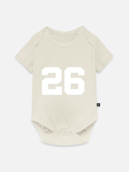 26 - Baby Premium Kurzarmbody - Naturweiß